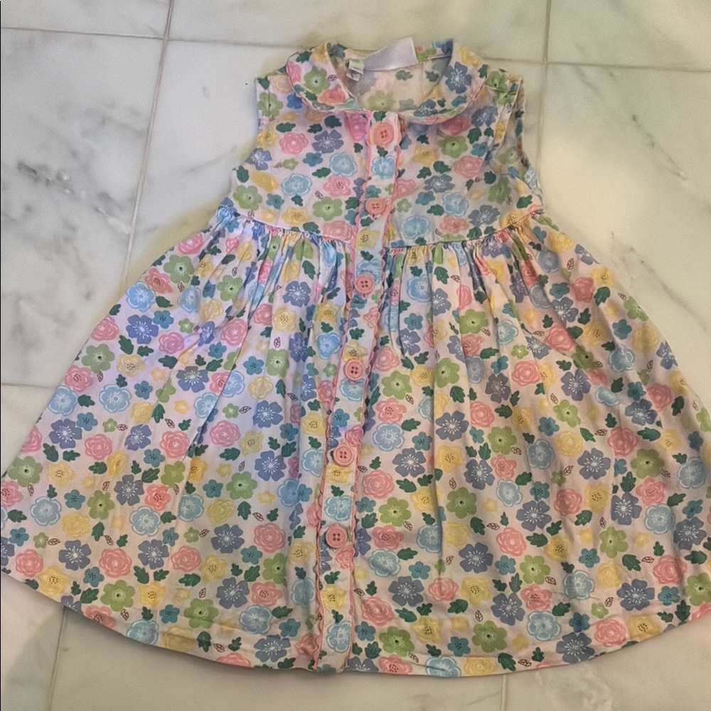 Sleeveless Spring Rachel Riley Floral Dress